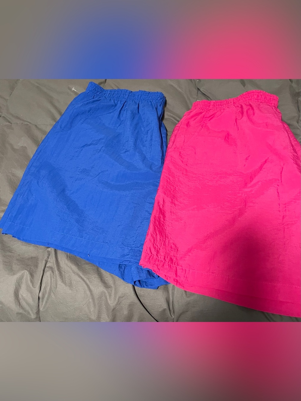 Catalina women’s Elastic Waist Shorts - Blue and Pink, 18w/20w. Like new, Nylon - Picture 5 of 6